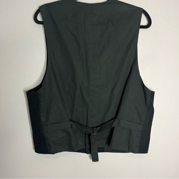 Vintage WAH Maker Mens Wool 5 Button Western Vest, Size L - Picture 6 of 11